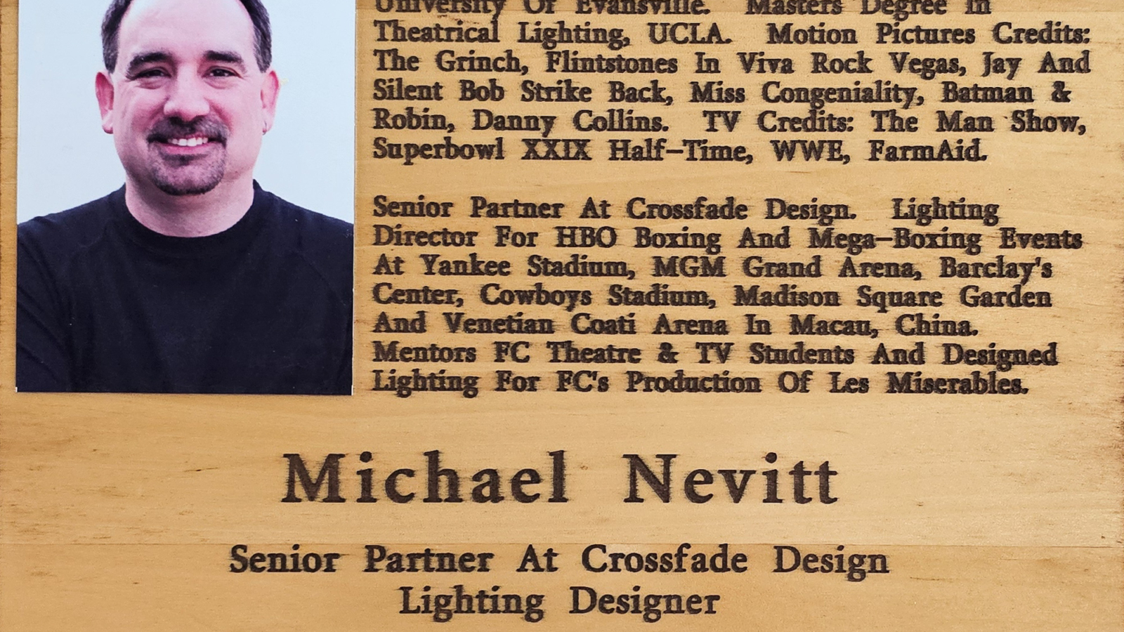 Michael Nevitt FCHS Plaque 2014