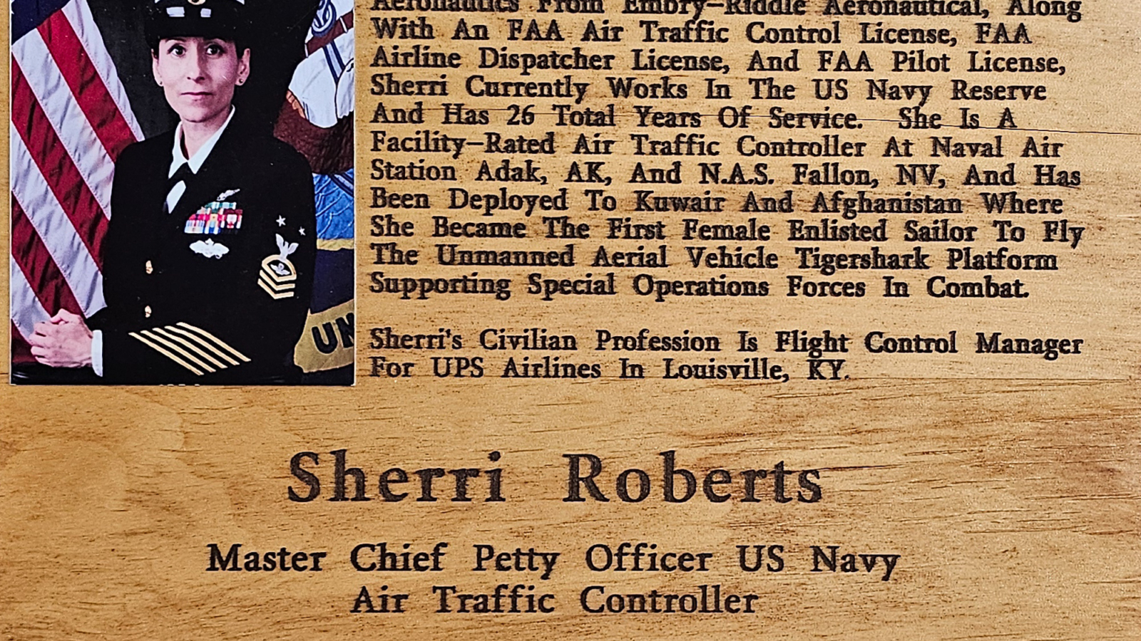 Sherri Roberts FCHS Plaque 2016